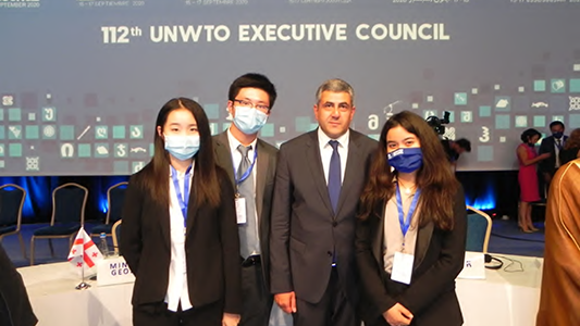 BVIS学生参加UNWTO联合国世界旅游组织执行委员会会议